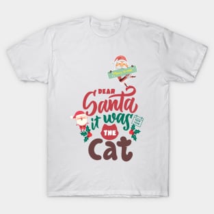 Vintage pink santa claus - Retro Pink Santa Claus - Christmas Stickers T-Shirt